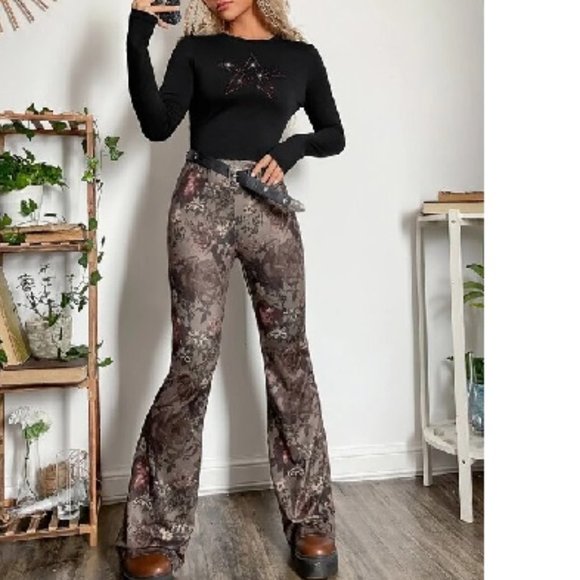 NWT Contemporary Rhinestone Star Pattern Top - Picture 3 of 6